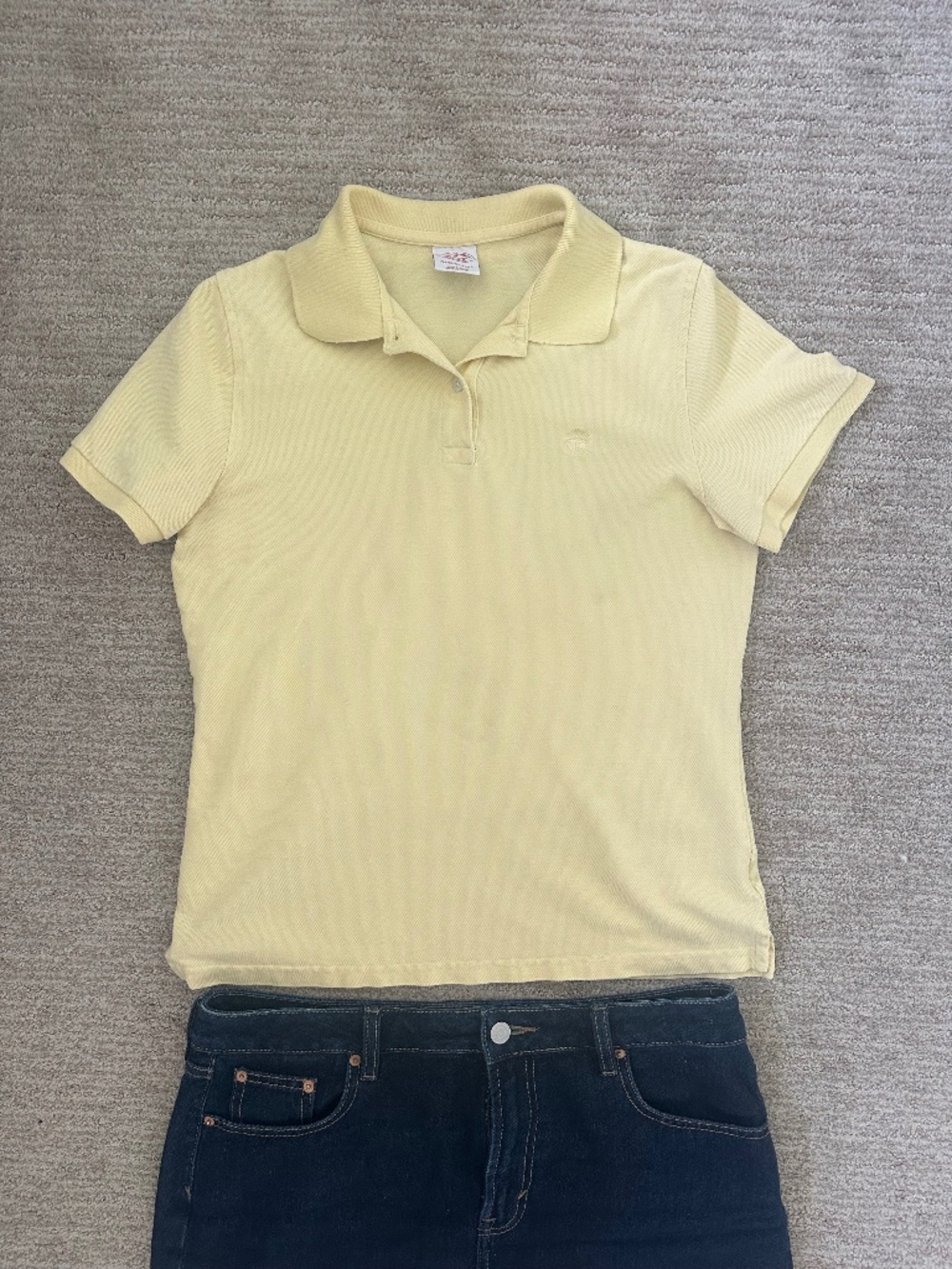 Brooks Brothers | 2000s Preppy Butter Yellow Performance Polo - Medium